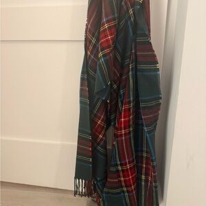 J. Crew Plaid Scarf in Red and Green